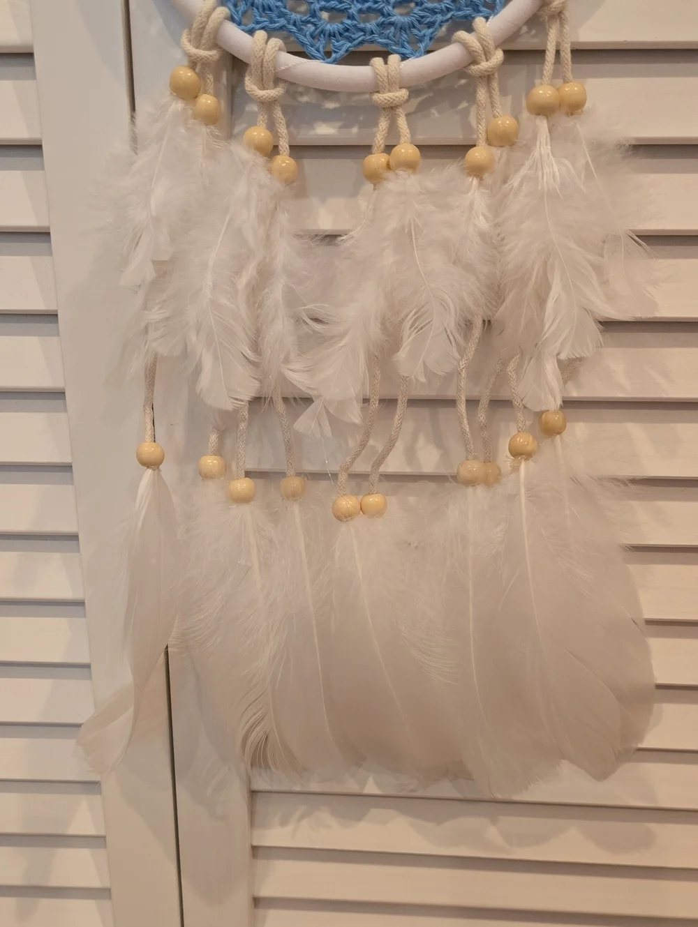 Boho Blue & Cream Dreamcatcher Wall Hanging YOU GET 4!!!